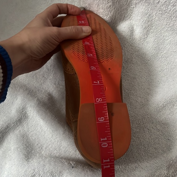 Cole Haan Alisa Oxford Women’s 8 B Brown Orange Leather Wingtip Loafer Shoes - Picture 11 of 14